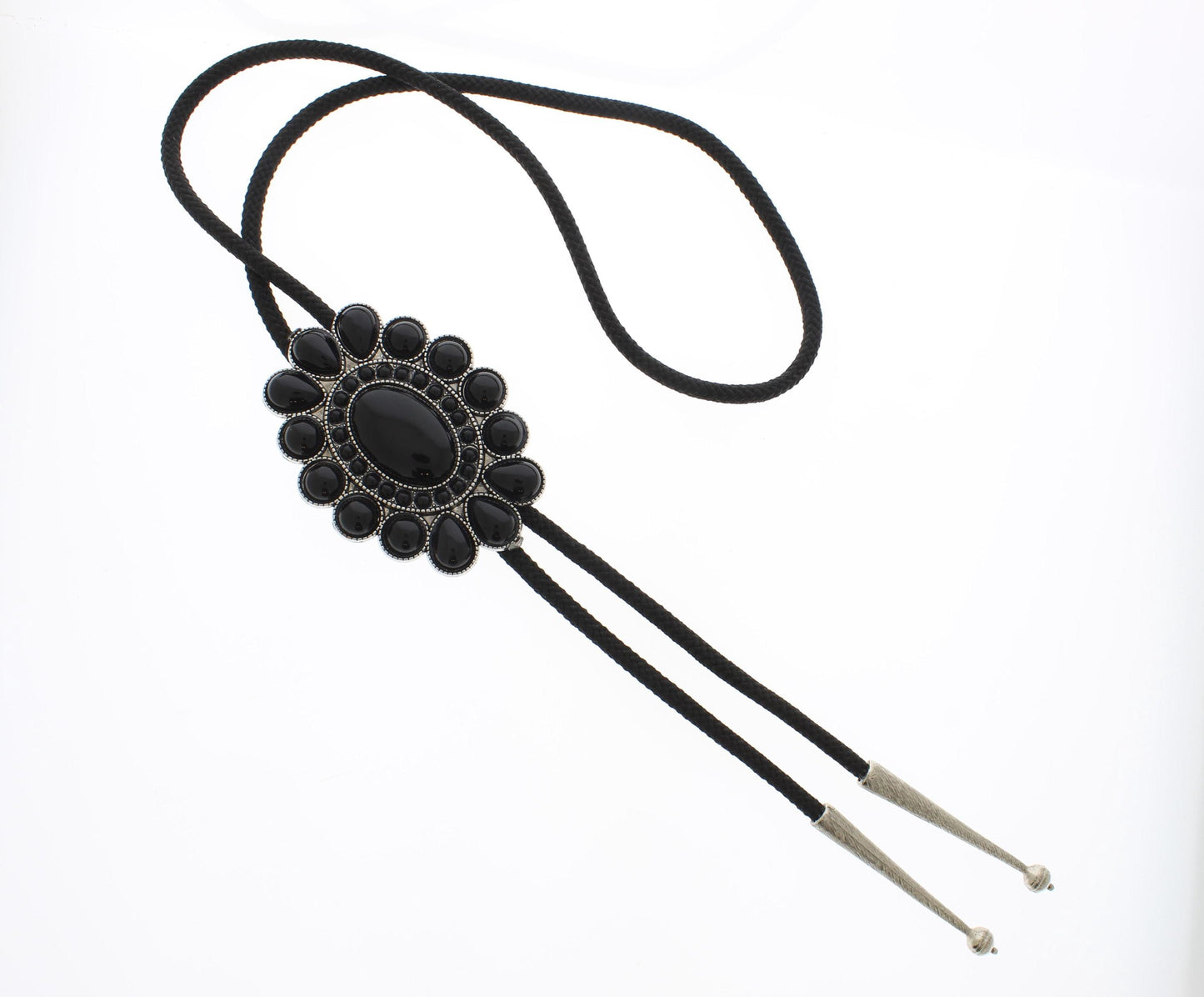 78mm x 54mm Midnight Bloom Bolo Tie, made in USA, each