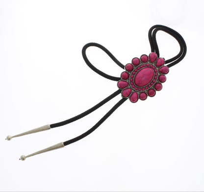 78mm x 53mm Desert Rose Bolo Tie, made in USA, each