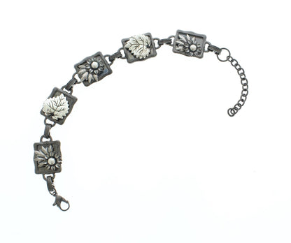 Autumn Blossom Button Bracelet, made in USA, each