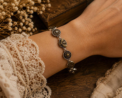 Garden & Honey Link Bracelet, made in USA, each