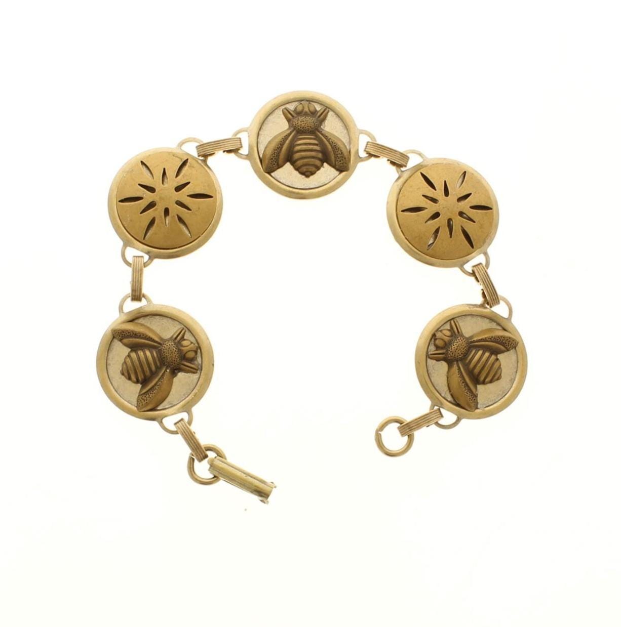 Honeybee Garden Bracelet, made in USA, each