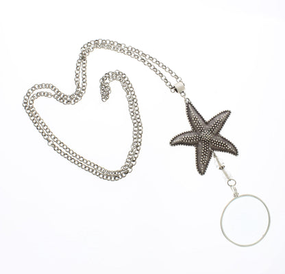Starfish Monocle Necklace, made in USA, each