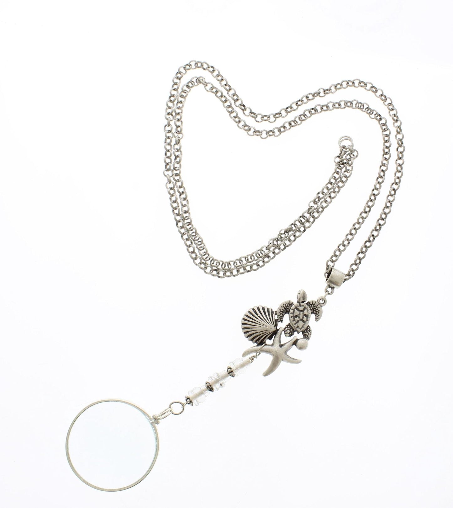 Sea Turtle Monocle Necklace, made in USA, each