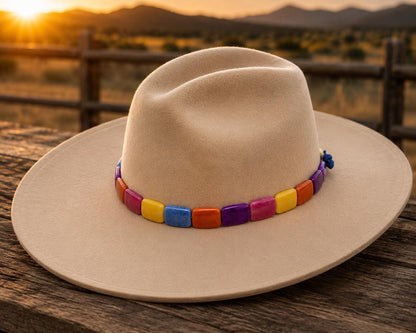 Rainbow Stone Hat Band, made in USA, each