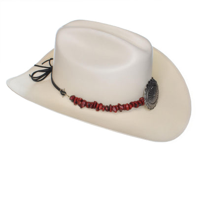 Crimson Concho Western Hat Band, made in USA, each