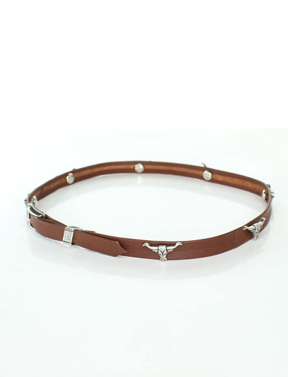 Longhorn Leather Hat Band, made in USA, each