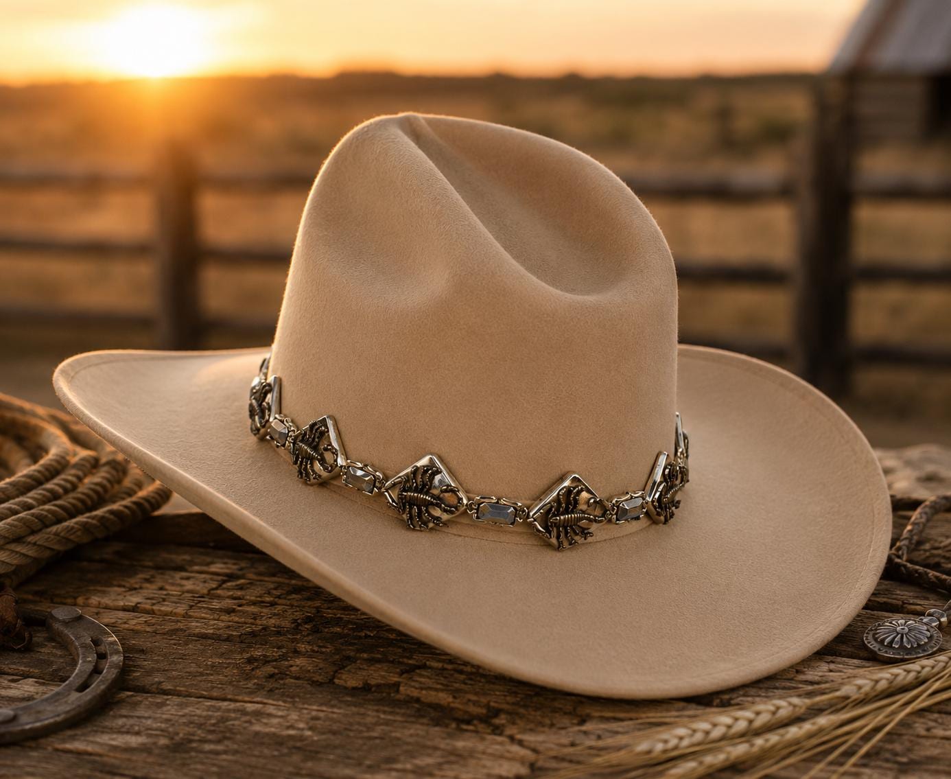 Scorpion Charm Western Hat Band, made in USA, each