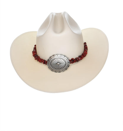 Crimson Concho Western Hat Band, made in USA, each