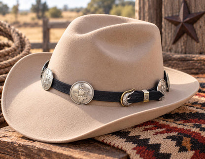 Cactus Trail Concho Hat Band, made in USA, each
