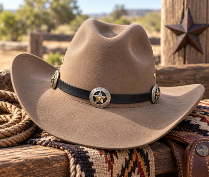Austin Texas Longhorn Concho Hat Band, made in USA, each