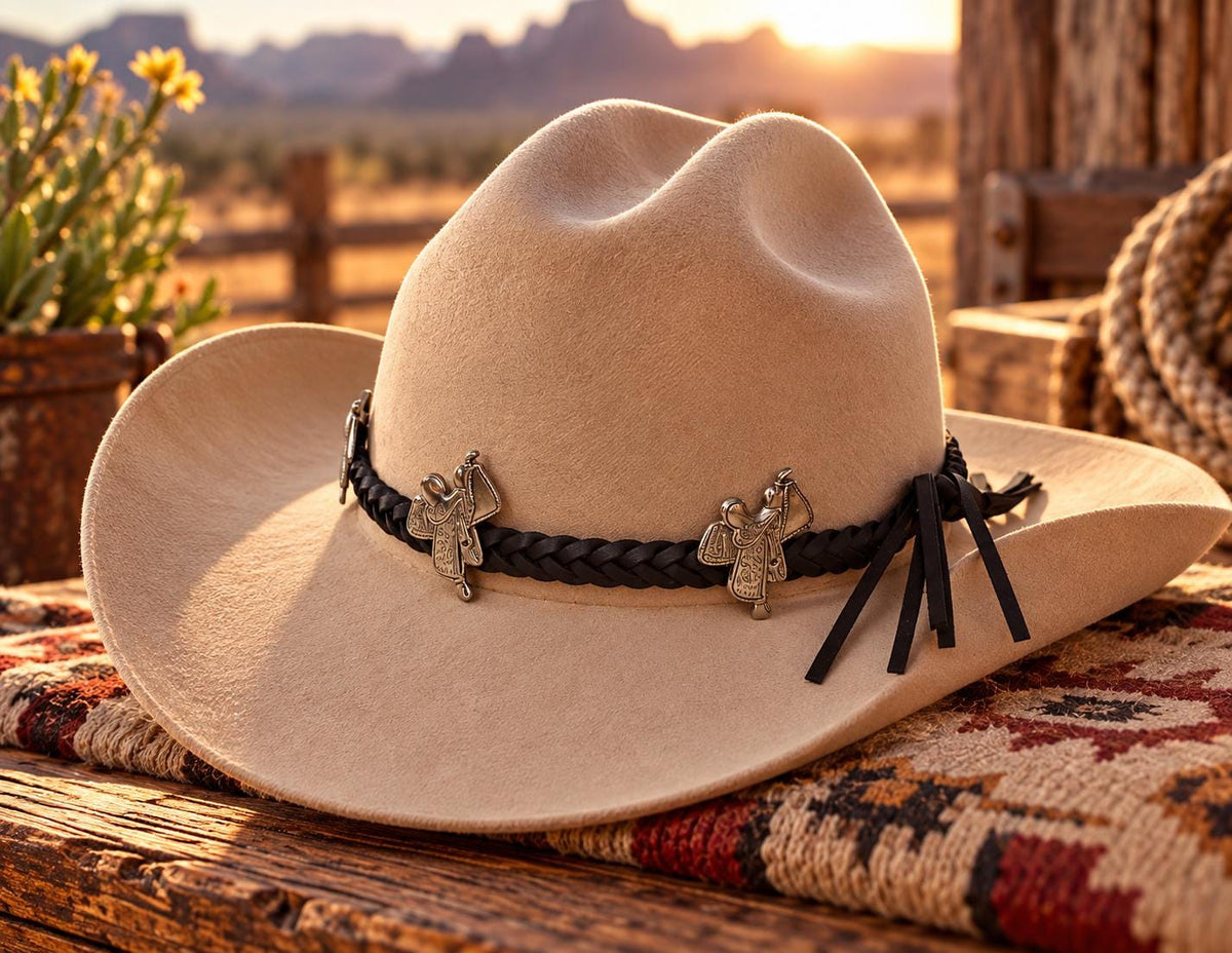 Saddle & Braid Western Hat Band, made in USA, each