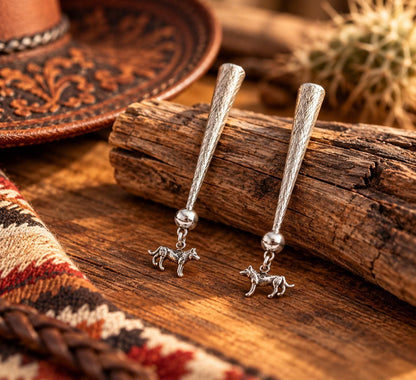 Western Canine Charm Bolo Tips, made in USA, 1 pair each