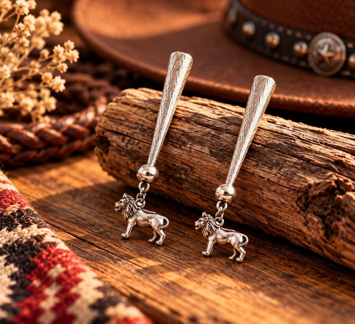 Majestic Lion Bolo Tips, made in USA, 1 pair each
