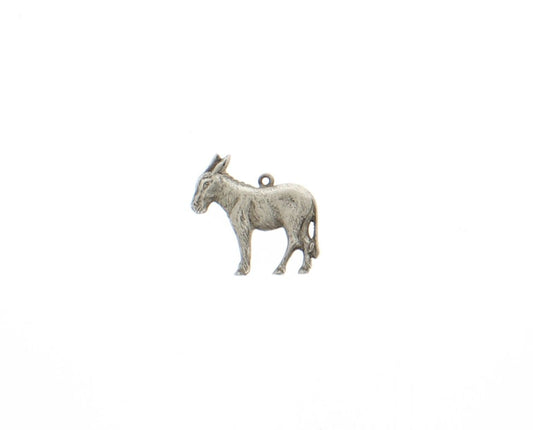 Brass plated  Donkey Charm – Vintage Metal Donkey Stamping Pendant for Jewelry, Crafts & DIY Projects