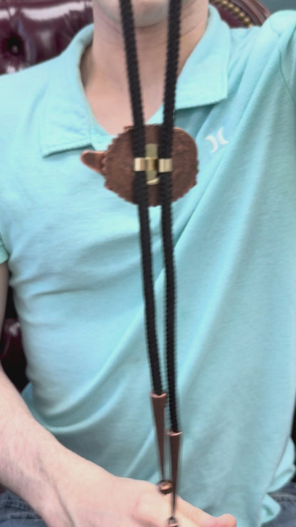 33mm x 51mm Bayou Sentinel Bolo Tie, made in USA, each