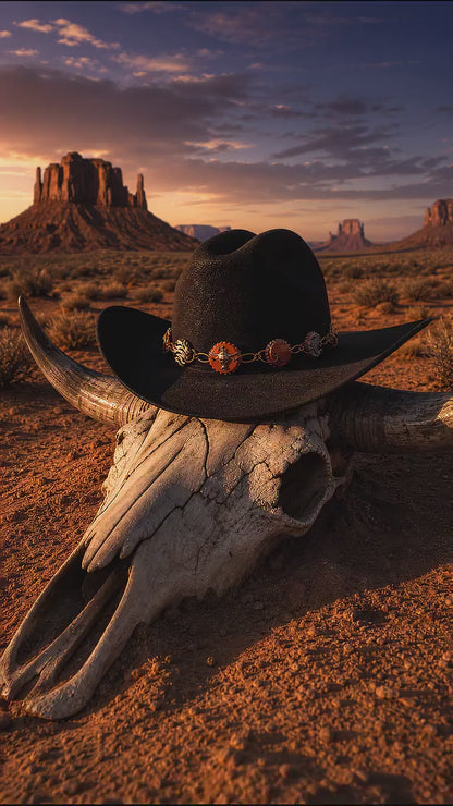 Longhorn Statement Bottle Cap Hat Band, made in USA, each