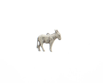 Brass plated  Donkey Charm – Vintage Metal Donkey Stamping Pendant for Jewelry, Crafts & DIY Projects