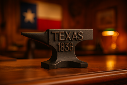 Texas 1836 Mini Anvil, Paper weight ,  Cast iron, Each