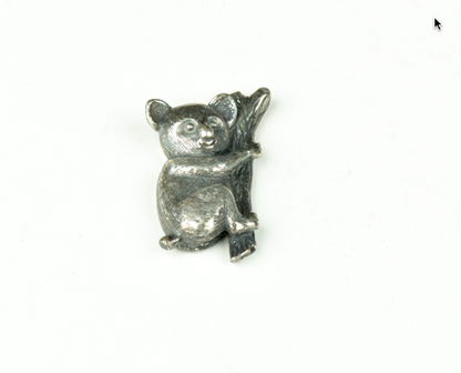 Koala Bear Charms, Classic Silver, Pack of 2