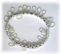 Chain Loop Crystal Stretch Bracelet, ea