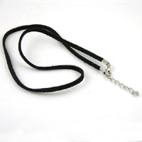 Suede Cord Black Necklace Choker, pack of 6