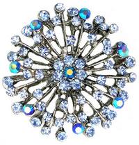 45mm Brooch Light Sapphire, EA