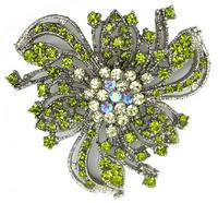 Brooch, Jonquil AB/Olivine AB, EA