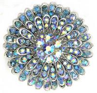 62mm Brooch, Light Sapphire AB, -EA