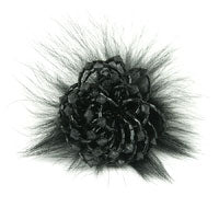 Black Fur Brooch, ea