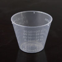 1oz Graduated Mixing Cups, translucent, ea