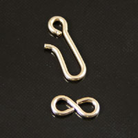 15mm Gold Filled Hook & Eye Clasp, polished gold, each