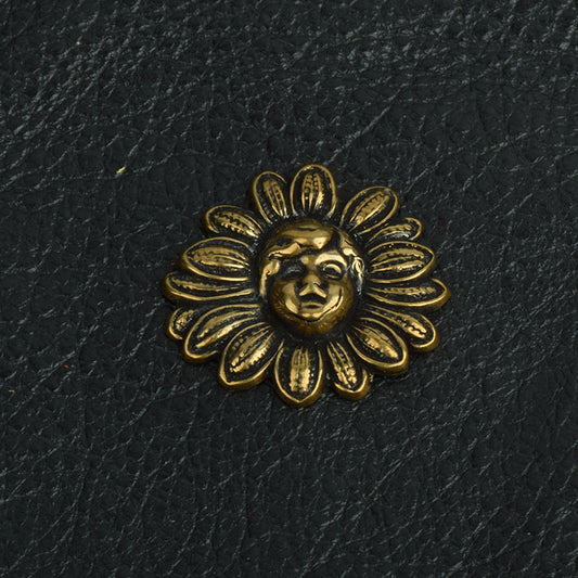Sunflower 27mm Flower with BoyFace, PKG/2