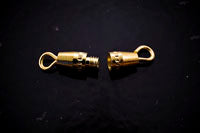 11mm Metal Barrel Clasp, Goldtone, pack of 12