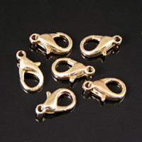 14mm Gold Finished Lobster Claw Clasp, pack of 6