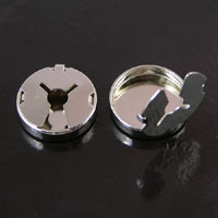 21mm Silver Button Cover pk/12