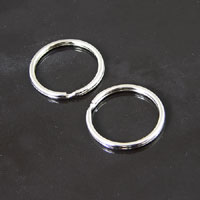 24mm Silver Split Rings/Key Ring pkg/12