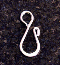 20mm S-Hook -n- Ring Clasp, Silver, pk/12