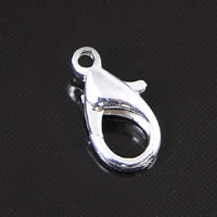 16.5x8mm Silver High-Quality Lobster Claw Clasps, pk/6