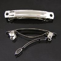 50mm(2in) Silver French Style Auto-Lock Barrette, pack of 144