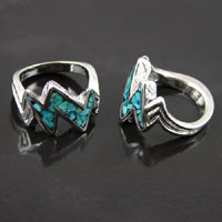 Lightening Strike, Turquoise Ring, size 8, each