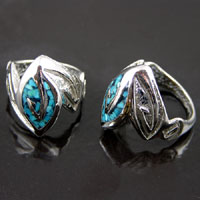 Desert Flower Turquoise Ring, size 8, each