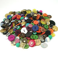 1/2 lb Colorful Assorted Lucite Button Mix