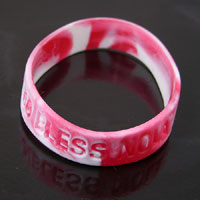 Stretch Bracelet God Bless NOLA-Pink-n-White, pk/12