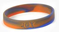 Prayer Wristband Bracelet JOY-Blue and Orange, pack of 12