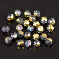 5mm Black Diamond Vintage Swarovski Crystal Beads, pack of 24