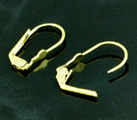 Earwire Leverback, Goldtone Finish, 3 pair(pk/6)