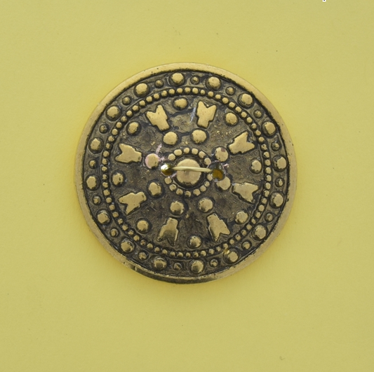 22mm Medallion Cabochon, Antique Gold, pack of 6