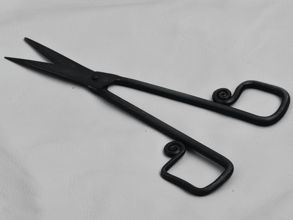 Scissors, forged steel hand made retro scissors, antique round handles forged steel, each J547BK