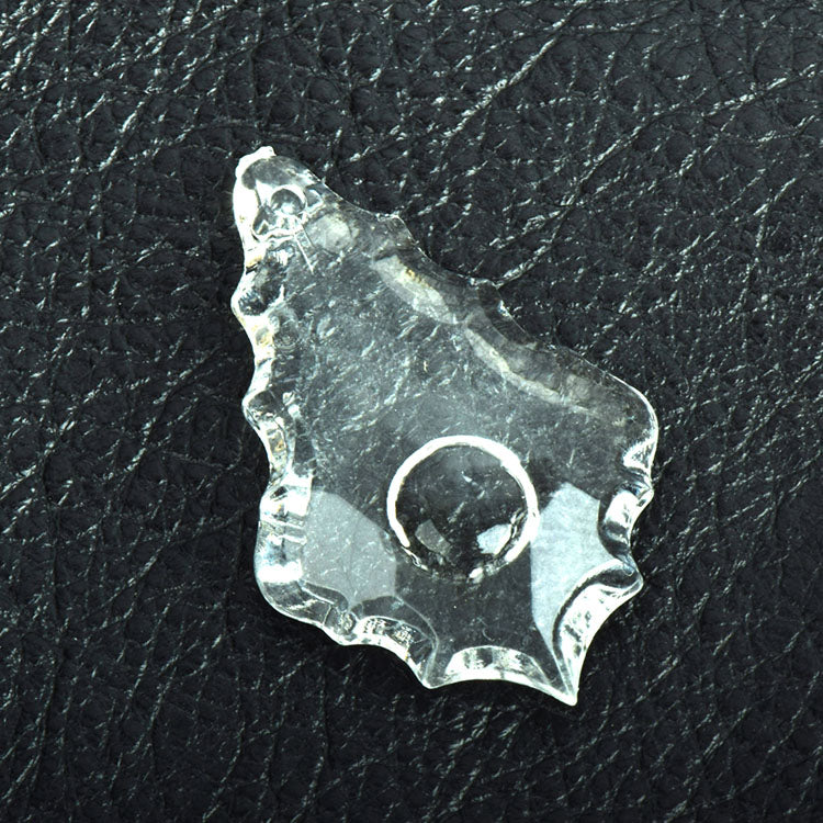 Clear Crystal Acrylic Chandler Drop Pendant, 37mm x 24mm 6ea