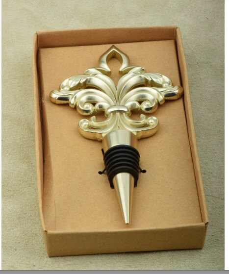 Fleur Di Lis Cork screw, sold each, Gold finish, each
